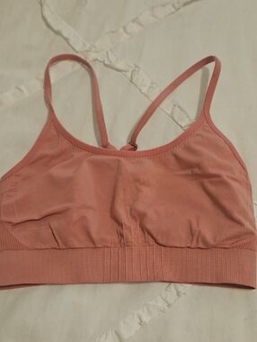 Seamless Dusty Rose Pink Sports Bralette XS